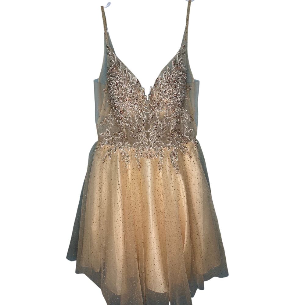MayQueen Cinderella Divine short cocktail prom dress/homecoming/wedding Size 6